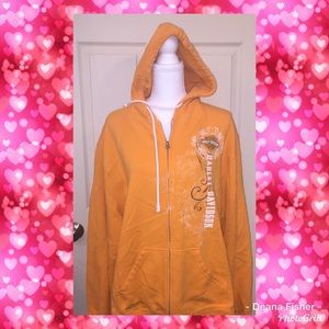 Ladies Harley Davidson zip up hoodie sweatshirt